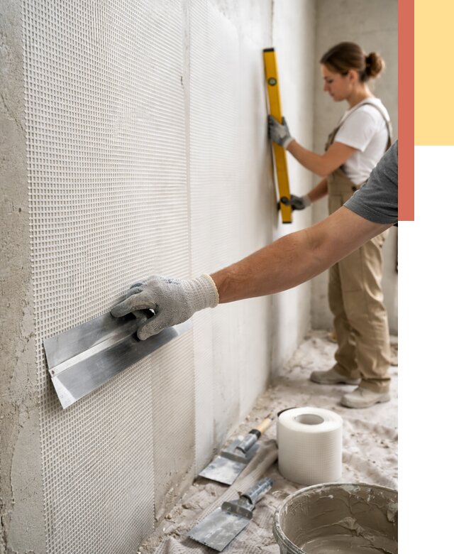 Армирование стен стеклосеткой в каменке от 3237 руб. под ключ | ОТДЕЛОЧНИК-Кам