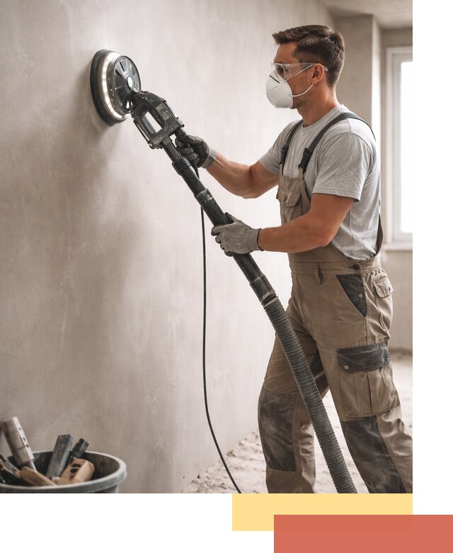 Профессиональная шлифовка стен в каменке быстро и качественно