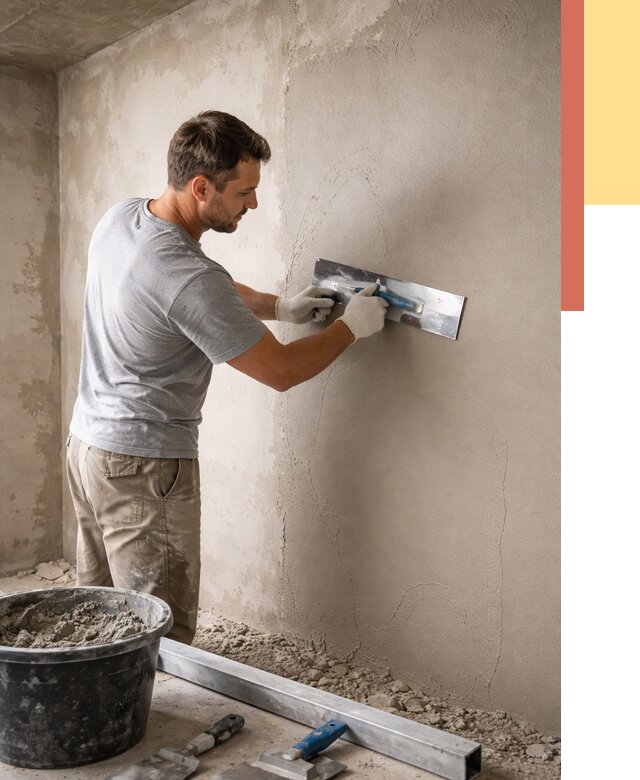 Штукатурка стен без маяков в каменке от 7283 руб/м2 — услуги и цена | ОТДЕЛОЧНИК-Кам