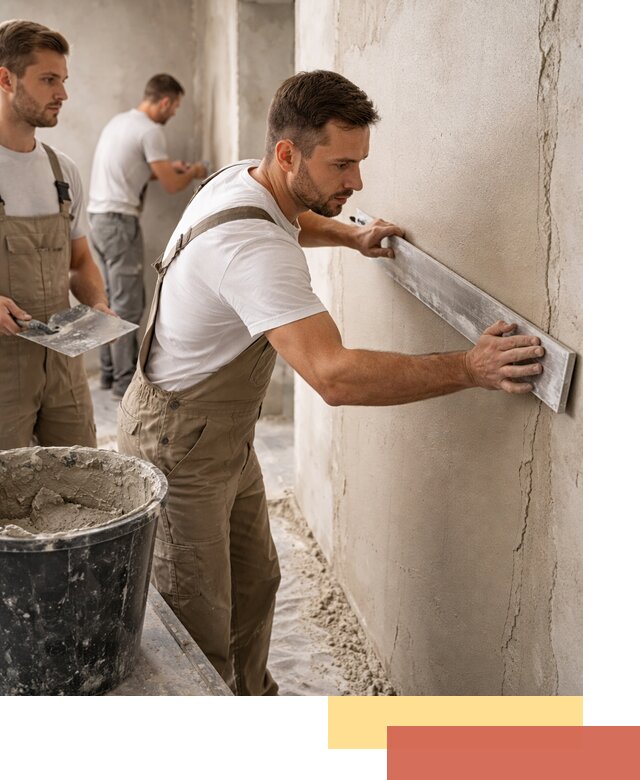 Штукатурка стен без маяков в каменке быстро и качественно