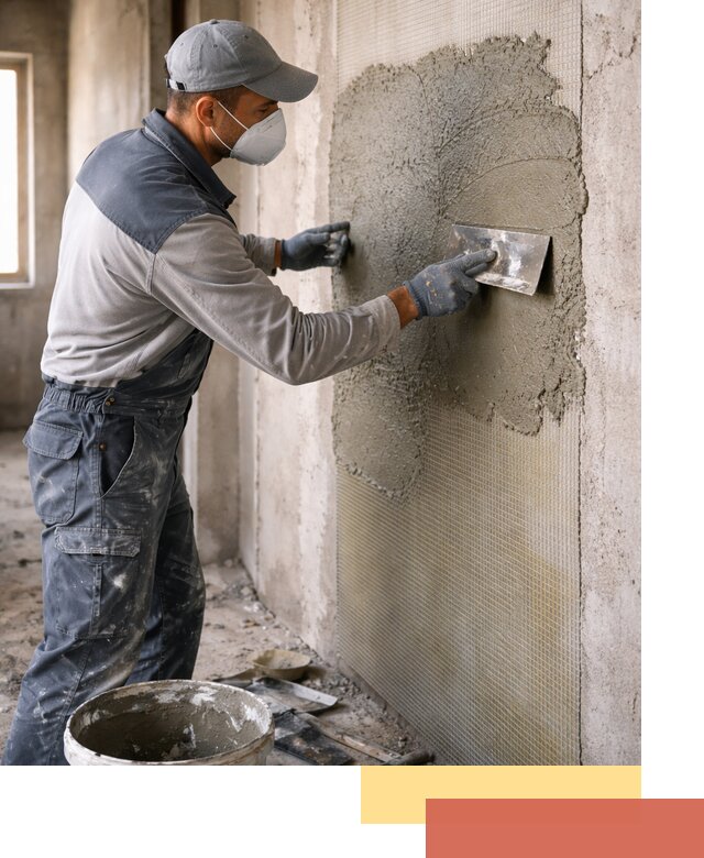 Штукатурка стен по сетке в каменке под ключ качественно и быстро