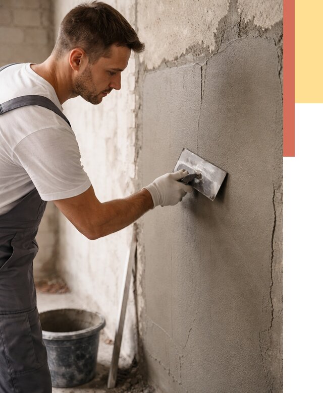 Штукатурка стен под плитку в каменке от 4248 руб./м2 — выравнивание под плитку | ОТДЕЛОЧНИК-Кам