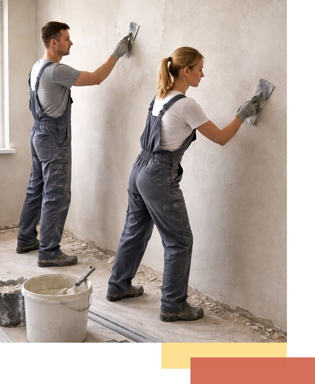 Штукатурка стен под обои в каменке профессионально и быстро