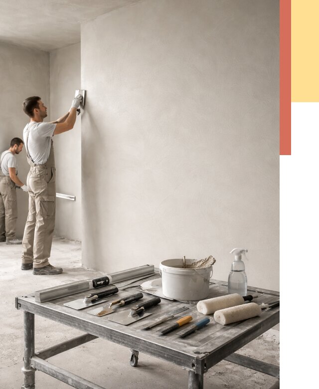 Штукатурка стен под покраску в каменке от 4552 руб./м² — качественно и недорого | ОТДЕЛОЧНИК-Кам