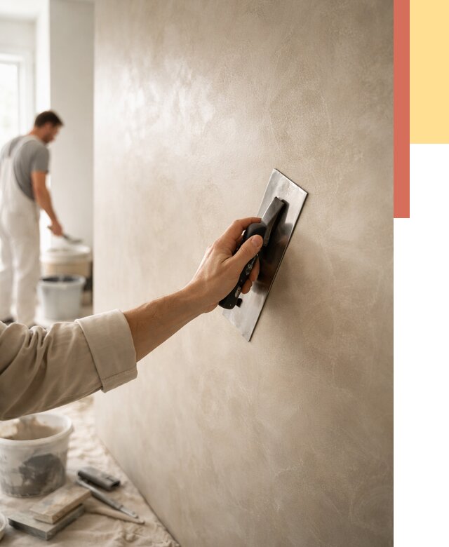 Венецианская штукатурка в каменке от 3540 руб/м² — нанесение стен под ключ | ОТДЕЛОЧНИК-Кам