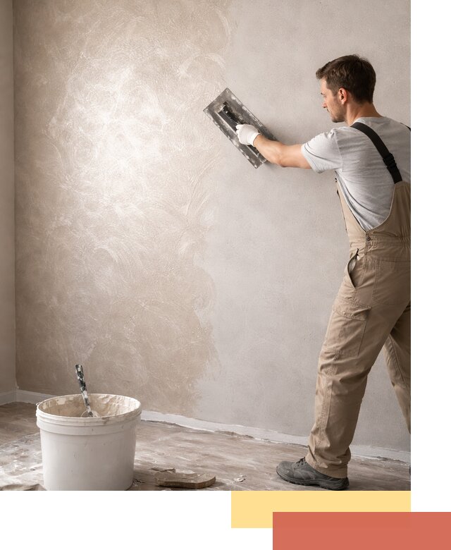 Декоративная штукатурка «Мокрый шелк» под ключ в каменке