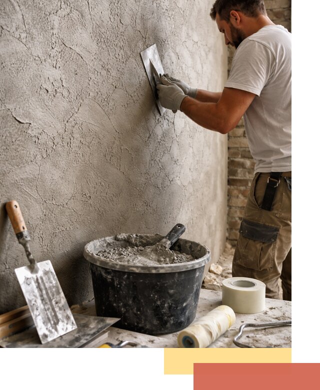 Декоративная штукатурка лофт в каменке — отделка стен и потолков