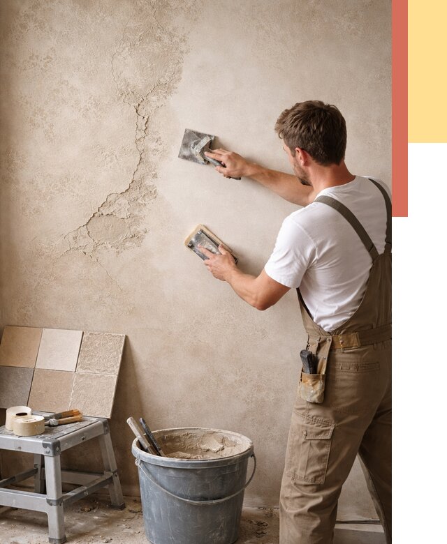 Ремонт декоративной штукатурки в каменке от 4552 руб. под ключ | ОТДЕЛОЧНИК-Кам