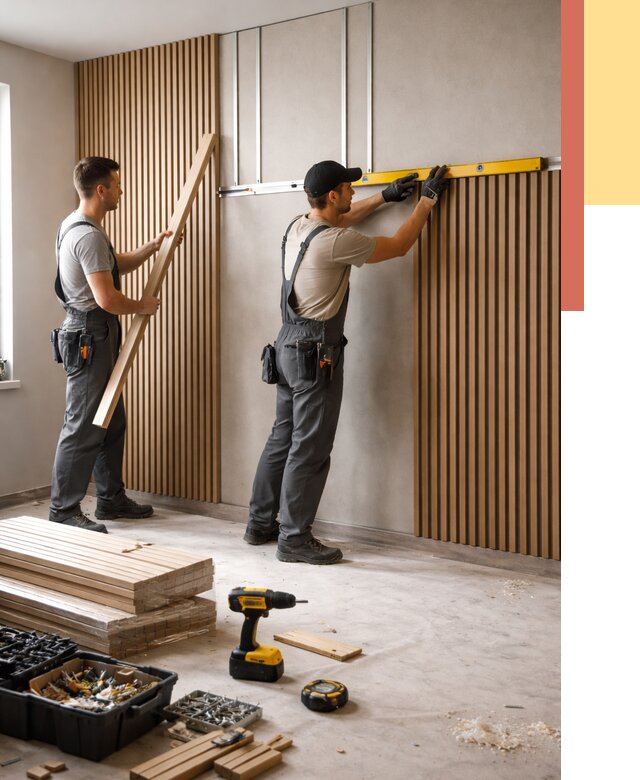 Монтаж реечных панелей на стены в каменке от 1214 руб. — быстро и недорого | ОТДЕЛОЧНИК-Кам