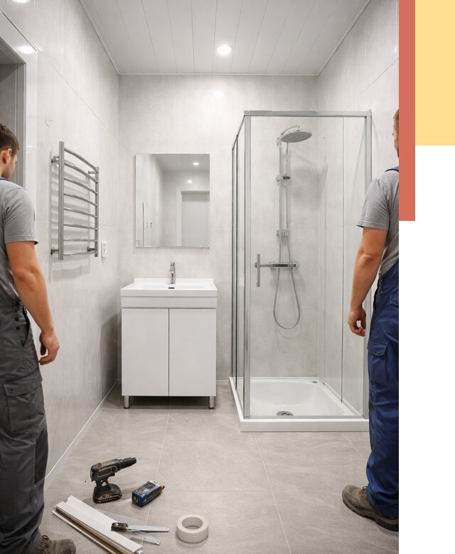 Отделка ванной комнаты панелями ПВХ в каменке от 4552 руб. за м2 | ОТДЕЛОЧНИК-Кам