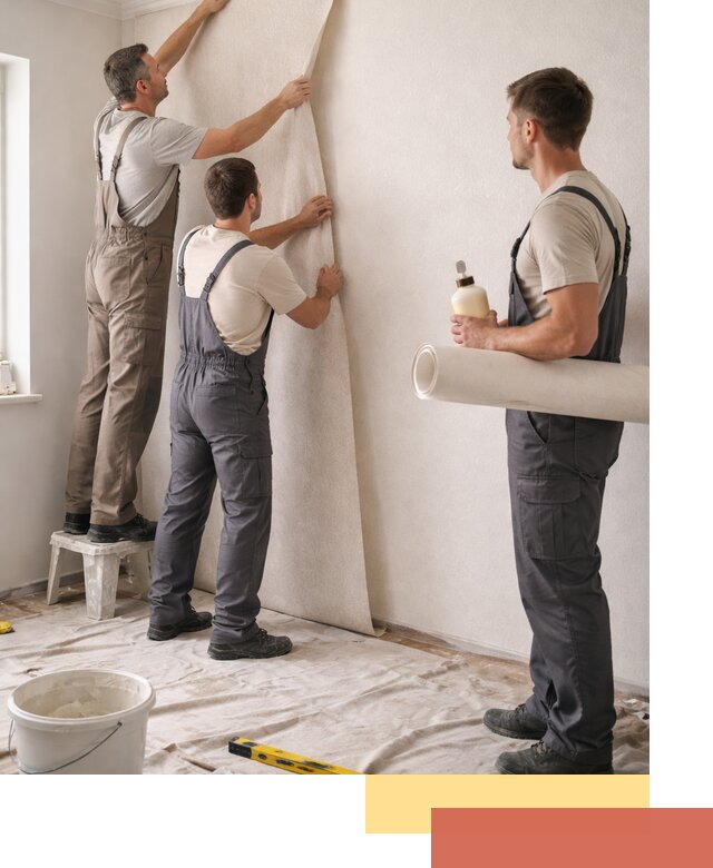 Оклейка стен обоями в каменке — качественно и профессионально