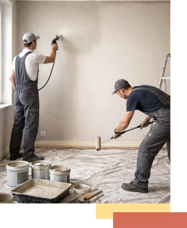 Покраска стен моющейся краской и защита поверхностей в каменке