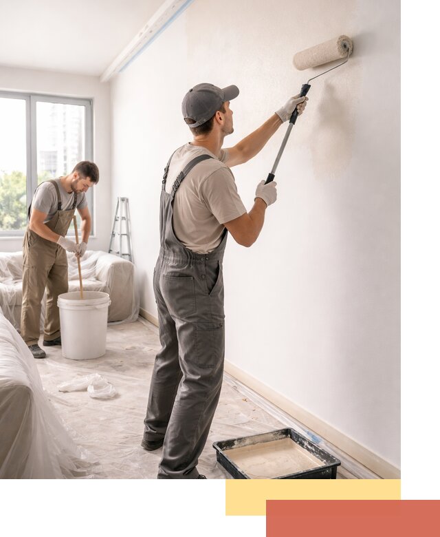 Покраска стен в офисе в каменке — быстрый и качественный ремонт