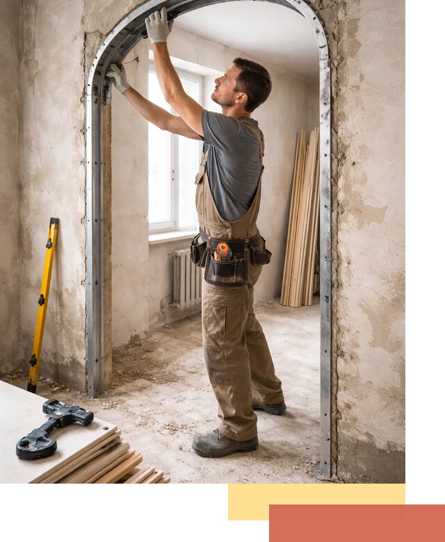 Устройство арочного проема в каменке под ключ