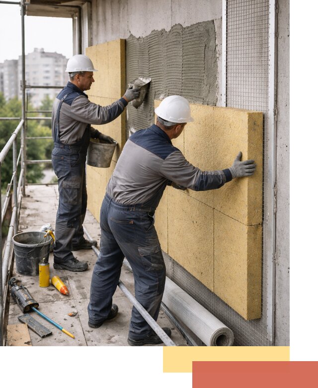 Утепление стен зданий и домов в каменке качественно и надежно