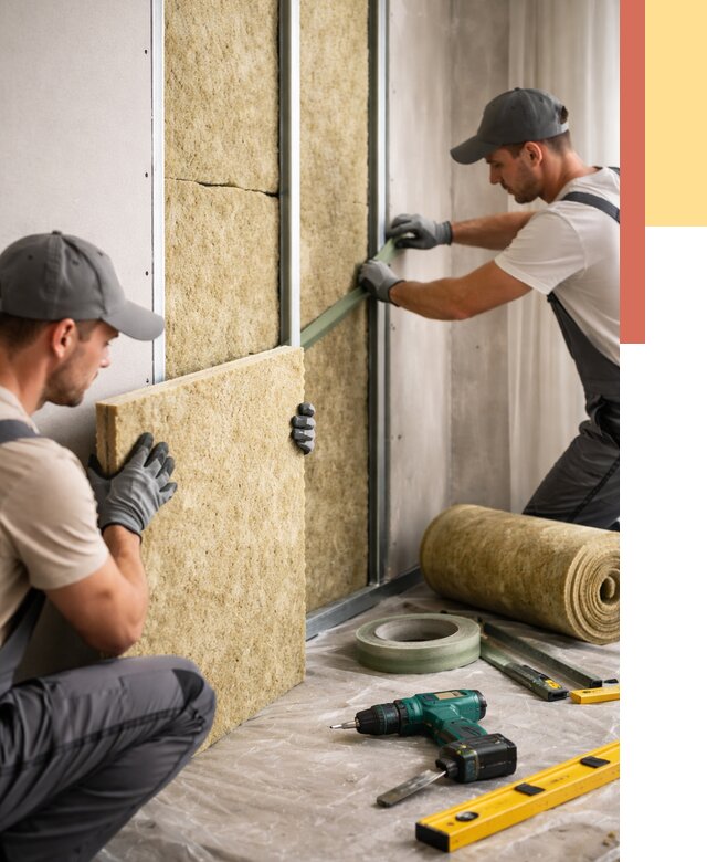 Шумоизоляция стен в каменке под ключ от 1871 руб. | ОТДЕЛОЧНИК-Кам