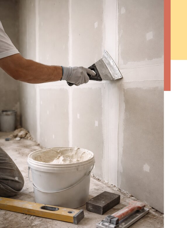 Шпаклевка перегородок из гипсокартона в каменке от 2529 руб. — услуги ОТДЕЛОЧНИК-Кам