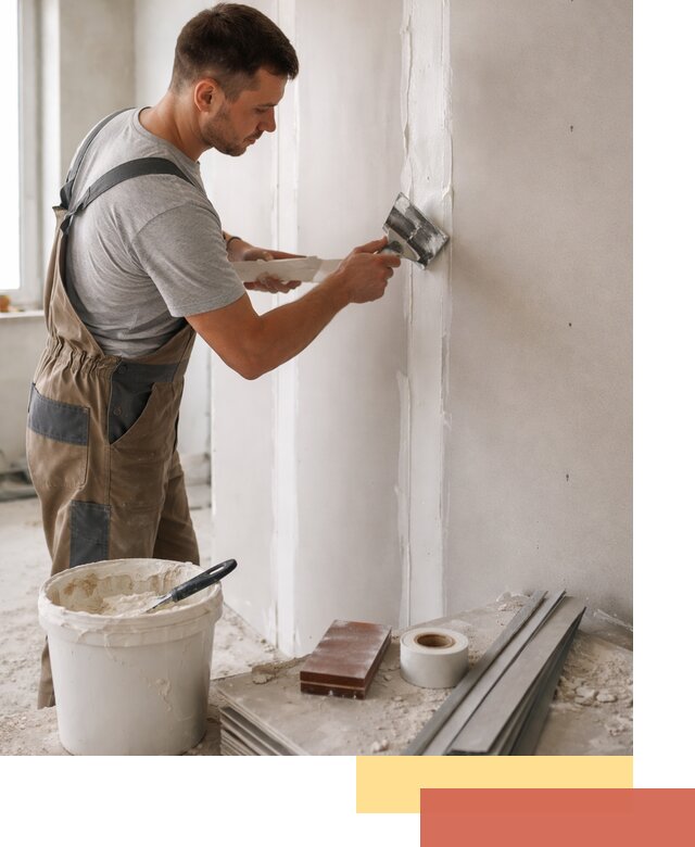 Шпаклевка перегородок из гипсокартона в каменке качественно и быстро