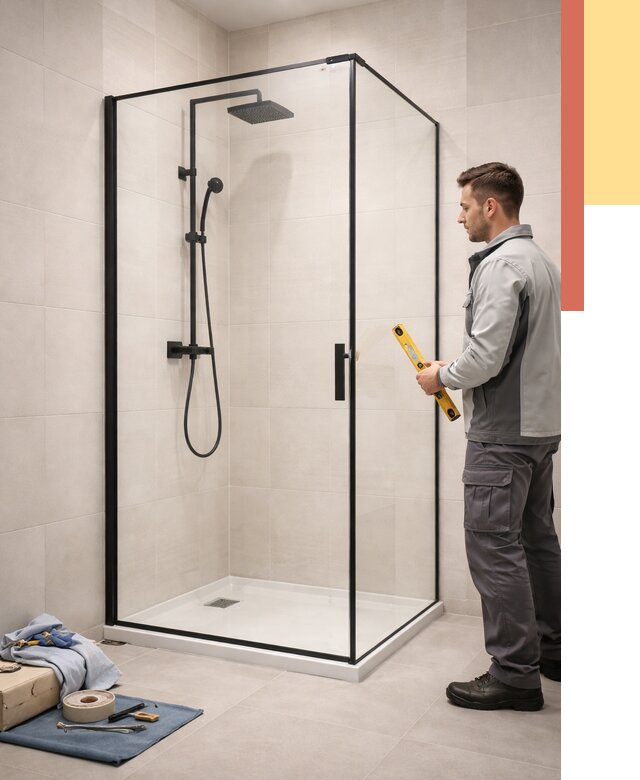 Стеклянные перегородки для душа в каменке от 12644 руб. | Монтаж под ключ — ОТДЕЛОЧНИК-Кам