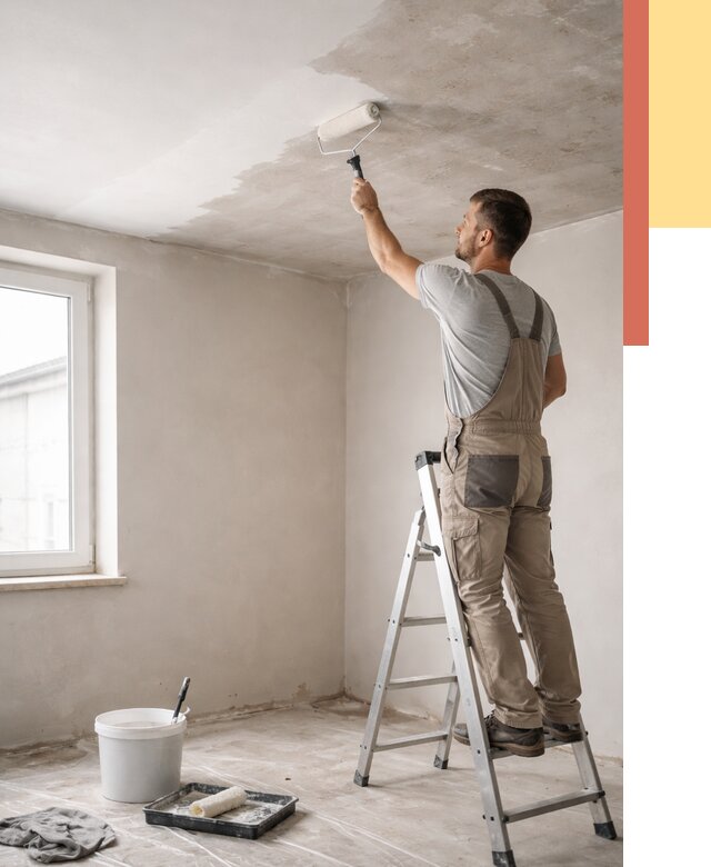 Грунтовка потолка в каменке от 2529 руб. — быстро и недорого | ОТДЕЛОЧНИК-Кам