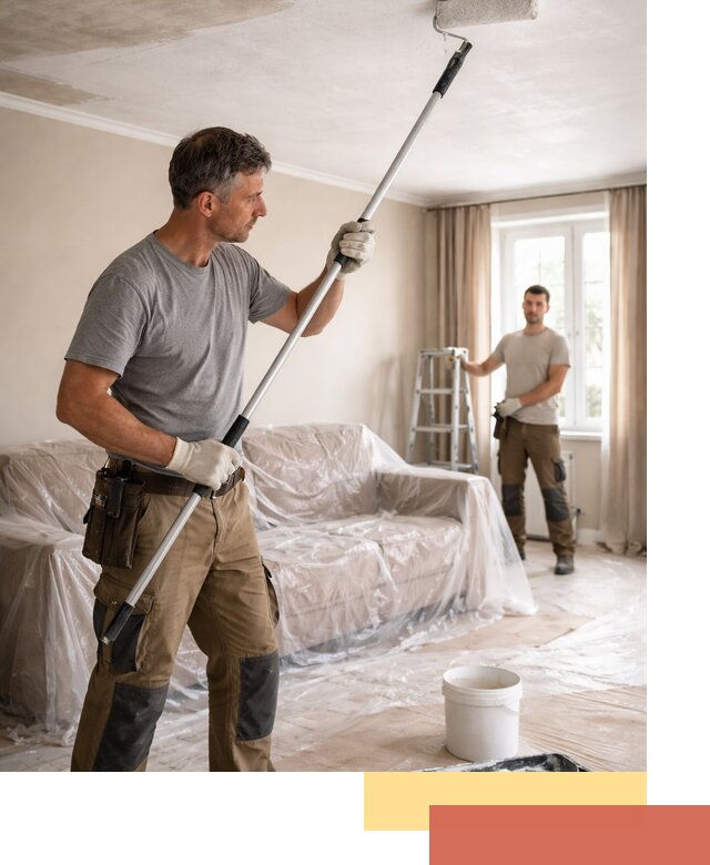 Грунтовка потолка в каменке — подготовка под покраску и отделку