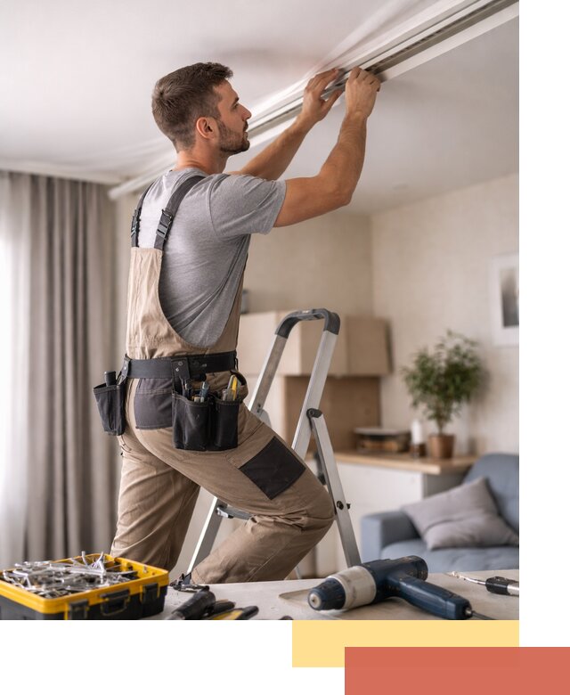 Ремонт натяжных потолков в каменке — качественно и оперативно