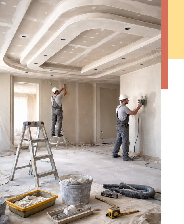 Многоуровневый потолок из гипсокартона в каменке от 759 руб. под ключ | ОТДЕЛОЧНИК-Кам