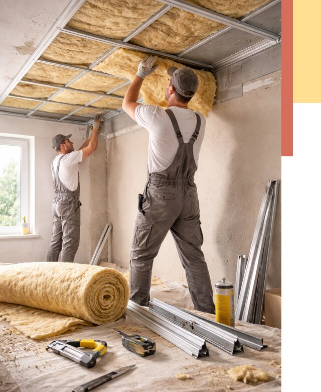 Утепление потолка в каменке от 7283 руб/м2 — недорого, быстро, под ключ | ОТДЕЛОЧНИК-Кам