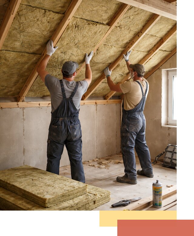 Утепление потолка минеральной ватой в каменке