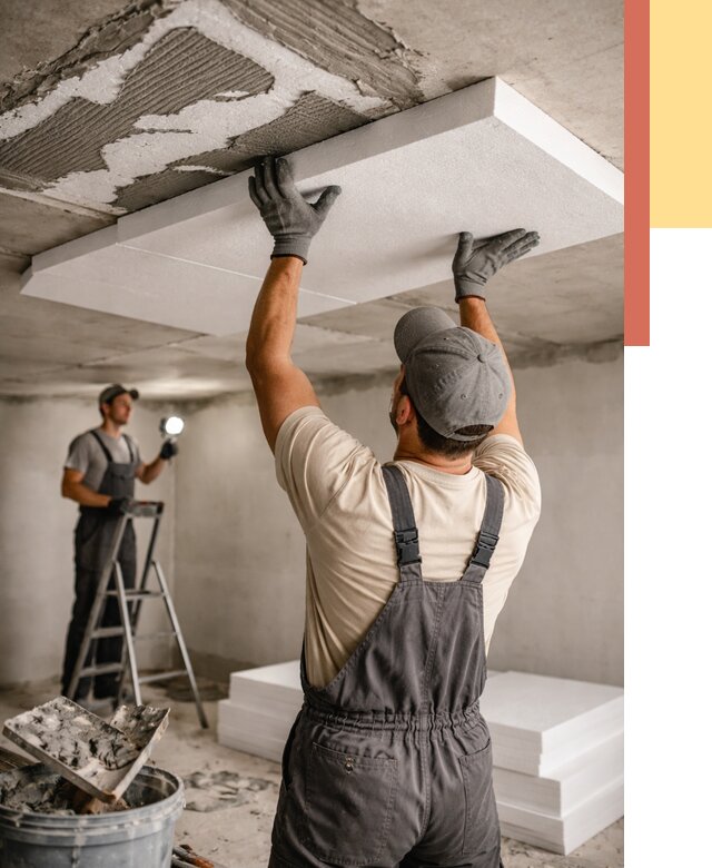 Утепление потолка пенопластом в каменке от 4552 руб/м2 — недорого и быстро | ОТДЕЛОЧНИК-Кам