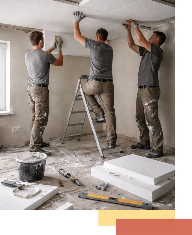 Утепление потолка пенопластом в каменке быстро и качественно