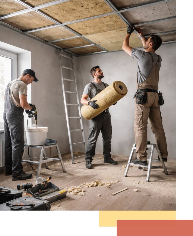 Шумоизоляция потолка в каменке: профессиональный монтаж и отделка